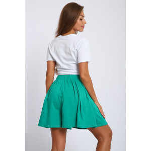 Юбка-шорты женская "Леди" хлопок с лайкрой (р-ры: 40-54) зеленый