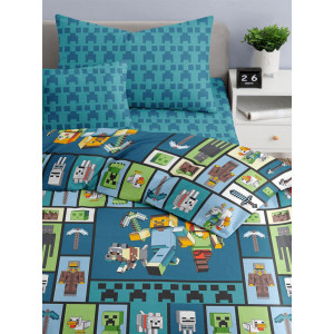 Детское постельное белье бязь "Майнкрафт"
