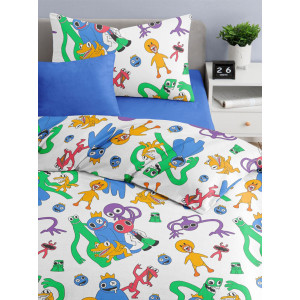 Детское постельное белье бязь "Радужные друзья"
