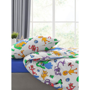 Детское постельное белье бязь "Радужные друзья"