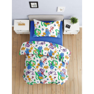 Детское постельное белье бязь "Радужные друзья"