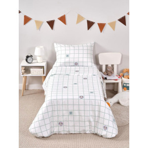 Детское постельное белье полиэстер "Шашки"