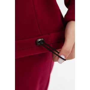 Костюм двойка женский "Демо" флис (последний размер) вишневый 58