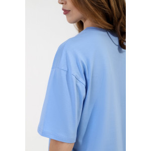 Костюм двойка женский "Владислава-2" кулирка (последний размер) голубой 48