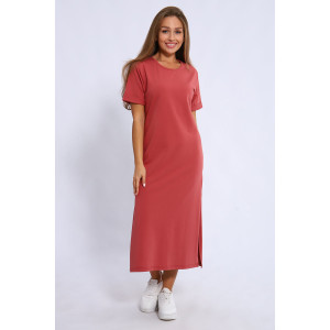 Туника женская 4105в кулирка (последний размер) брусничный 44,48