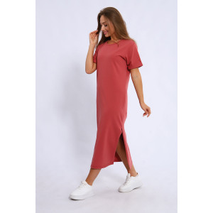 Туника женская 4105в кулирка (последний размер) брусничный 44,48