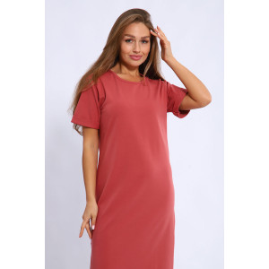 Туника женская 4105в кулирка (последний размер) брусничный 44,48