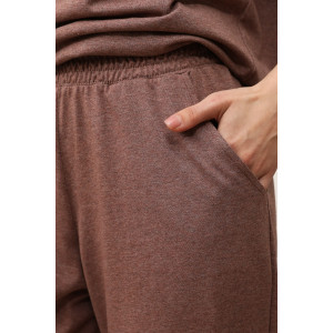 Костюм двойка женский "Клео-2" кулирка меланж (последний размер) коричневый 56