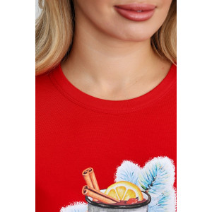 Костюм двойка женский "Забава-2" кулирка (последний размер) красный 54