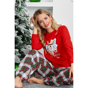 Костюм двойка женский "Забава-2" кулирка (последний размер) красный 54