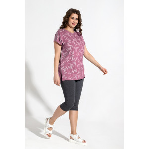 Костюм двойка женский "Медуница-2" кулирка (последний размер) малиновый 48,54