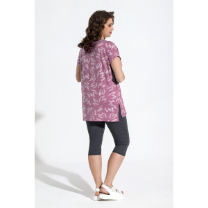 Костюм двойка женский "Медуница-2" кулирка (последний размер) малиновый 48,54