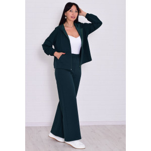 Костюм двойка женский 5345л футер 2-х нитка (последний размер) хвоя 46