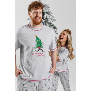 Костюм двойка женский "Праздник-3.2" кулирка (последний размер) кармеланж 50