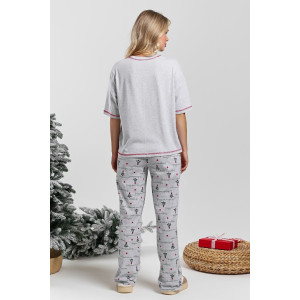 Костюм двойка женский "Праздник-3.2" кулирка (последний размер) кармеланж 50