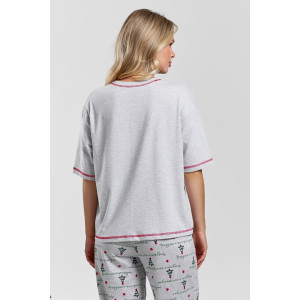 Костюм двойка женский "Праздник-3.2" кулирка (последний размер) кармеланж 50