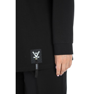 Костюм двойка женский "Аккорд" футер 2-х нитка с полиэстером (последний размер) черный 54,58