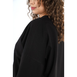 Костюм двойка женский "Аккорд" футер 2-х нитка с полиэстером (последний размер) черный 54,58