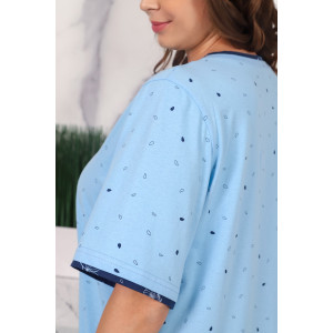 Костюм двойка женский "Брависсимо-2" кулирка (последний размер) голубой 50