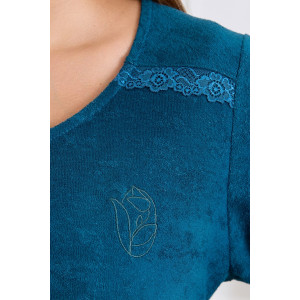 Халат женский "Антей" махра (последний размер) петроль 52,54