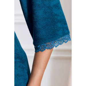 Халат женский "Антей" махра (последний размер) петроль 52,54