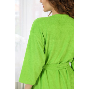 Халат женский "Мелодия-1" махра (последний размер) салатовый 44