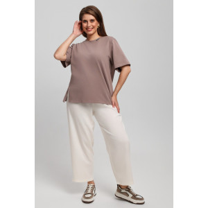 Футболка женская "Волшебница" кулирка с лайкрой (последний размер) бежевый 54