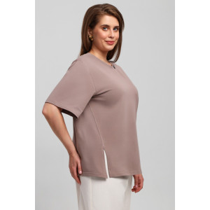 Футболка женская "Волшебница" кулирка с лайкрой (последний размер) бежевый 54