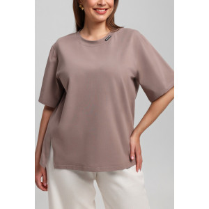 Футболка женская "Волшебница" кулирка с лайкрой (последний размер) бежевый 54