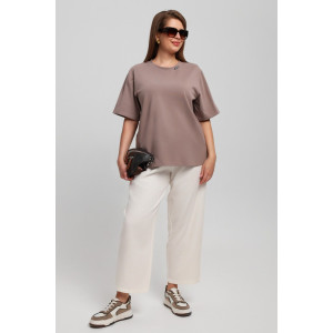 Футболка женская "Волшебница" кулирка с лайкрой (последний размер) бежевый 54