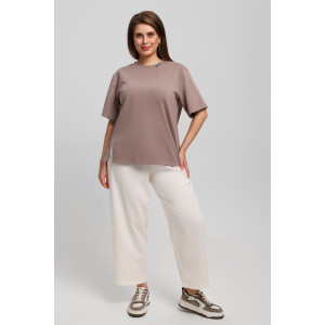 Футболка женская "Волшебница" кулирка с лайкрой (последний размер) бежевый 54