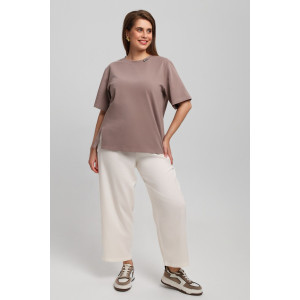 Футболка женская "Волшебница" кулирка с лайкрой (последний размер) бежевый 54