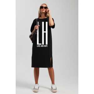 Туника женская "Сабо-2" кулирка (последний размер) черный 50