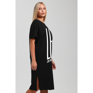 Туника женская "Сабо-2" кулирка (последний размер) черный 50