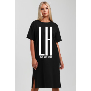 Туника женская "Сабо-2" кулирка (последний размер) черный 50