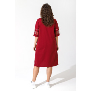 Туника женская "Медея" кулирка (последний размер) бордовый 50,52,56