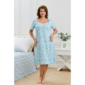 Сорочка женская "Мадера-1" кулирка (последний размер) ромашка 52