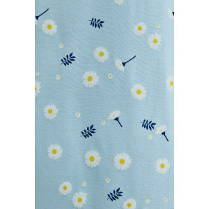 Сорочка женская "Мадера-1" кулирка (последний размер) ромашка 52