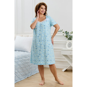 Сорочка женская "Мадера-1" кулирка (последний размер) ромашка 52