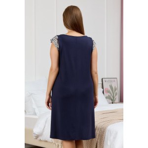 Сорочка женская "Ависта" вискоза (последний размер) темно-синий 52,64