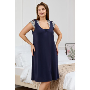 Сорочка женская "Ависта" вискоза (последний размер) темно-синий 52,64