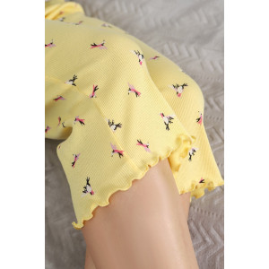 Пижама женская "Амалия-2" кашкорсе (последний размер) желтый 46