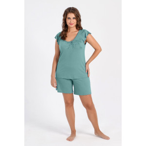 Пижама женская "Камелия-2" вискоза (последний размер) бирюзовый 56