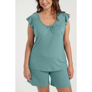 Пижама женская "Камелия-2" вискоза (последний размер) бирюзовый 56