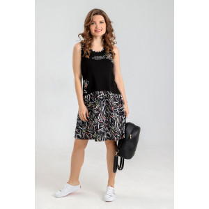 Сарафан женский "Фурор-2" кулирка (последний размер) черный 44