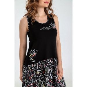 Сарафан женский "Фурор-2" кулирка (последний размер) черный 44