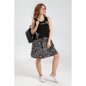 Сарафан женский "Фурор-2" кулирка (последний размер) черный 44