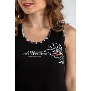 Сарафан женский "Фурор-2" кулирка (последний размер) черный 44