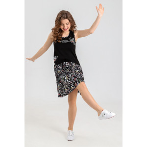 Сарафан женский "Фурор-2" кулирка (последний размер) черный 44