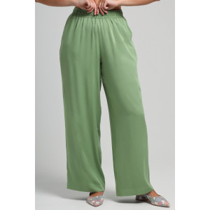 Брюки женские "Летний драйв-1" плательная ткань (последний размер) зеленый 56,58